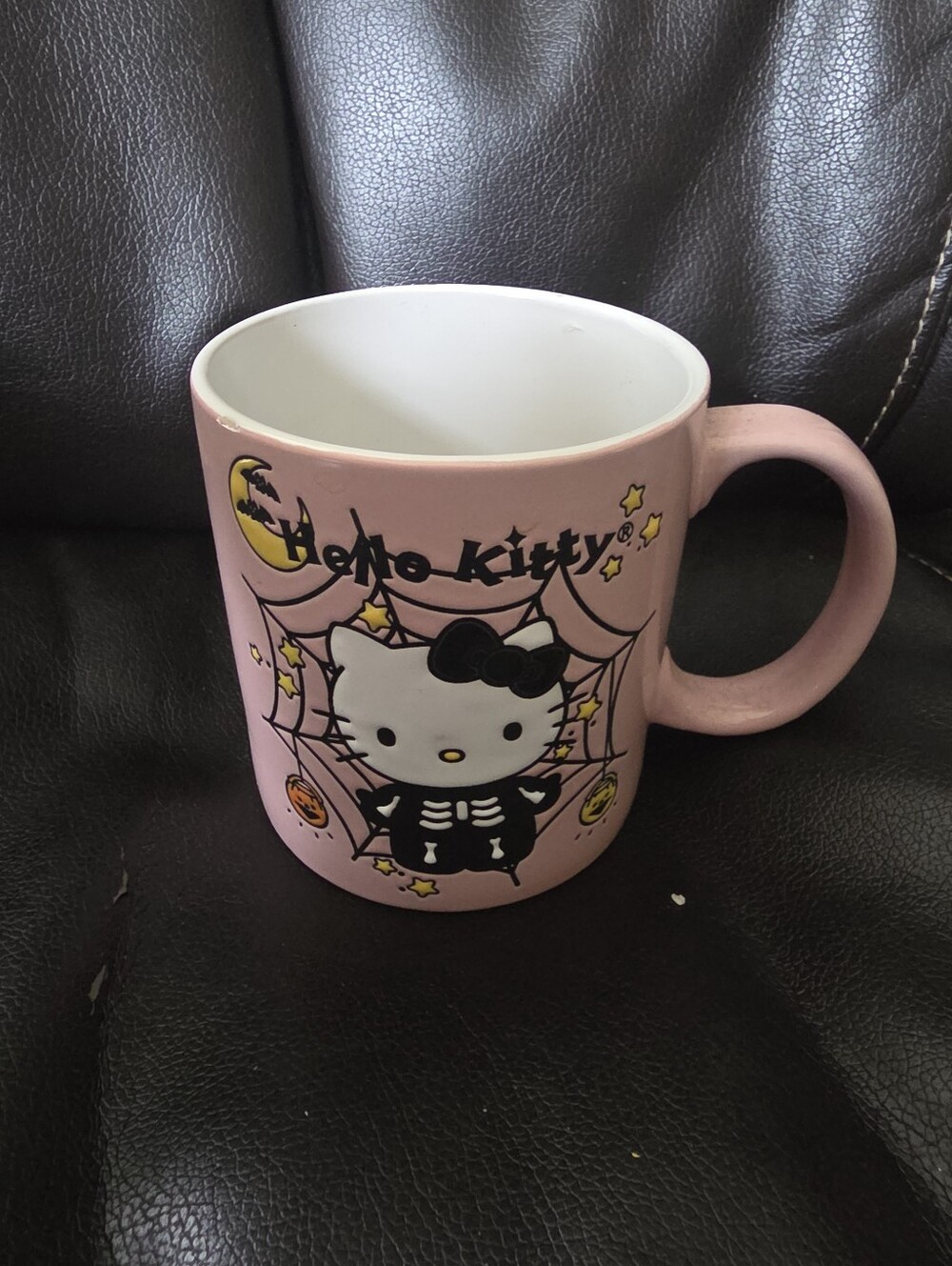 Hello Kitty Pink Halloween Mug 20 Oz Like New!